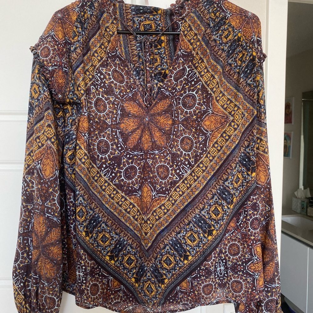 FREE PEOPLE Boho Blouse SIZE M